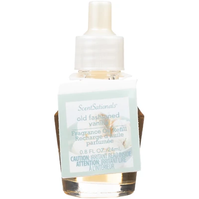 Huile Scent Charm ScentSationals - Old Fashioned Vanilla 0.8 Fl oz, 24 mL Recharge