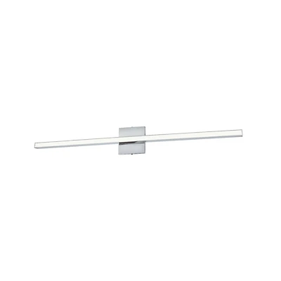 Alexander Color Changing Vanity - 35.5" - Polished Chrome - Frosted Acrylic Diffuser