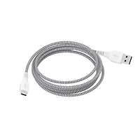 Onn. 6 FT/1.8 m USB Hi-Speed Certified USB-C to USB Braided Cable