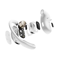 Shokz OpenFit Air, Véritable Sans Fil, Microphone Intelligent Intégré, Blanc