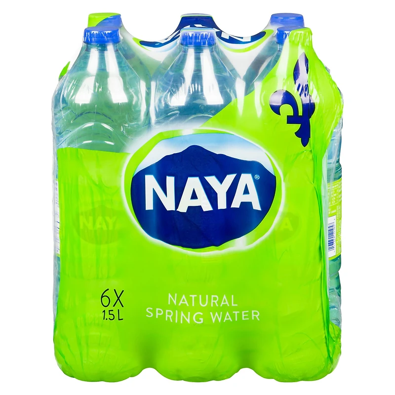 Eau de source naturelle Naya 6 x 1,5 l