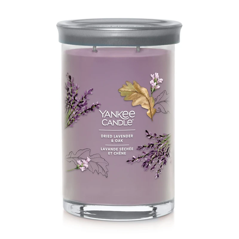 Bougie parfumée Yankee Candle Signature, bougie en pot format grand 2 mèches