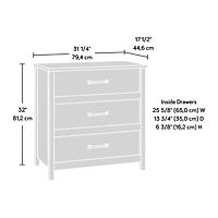 Sauder® Cannery Bridge 3-Drawer Chest, Sindoori Mango®, 431752