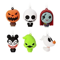 Hallmark Mini Christmas Ornaments (Disney Tim Burton's The Nightmare Before Christmas Shatterproof), Set of 6