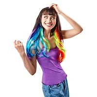 Rubies Rainbow Halo Wig, One Size