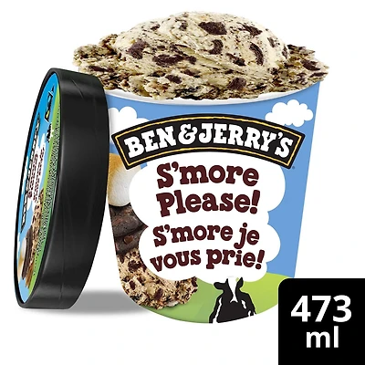 Crème Glacée Ben & Jerry's S'more Je Vous Prie! 473 mL