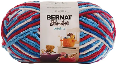 Fil Blanket Brights™ de Bernat®, Polyester #6 Super Bulky, 10.5oz/300g, 220 Yards Fil super extensible en polyester #6