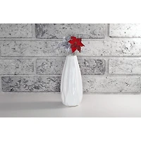 Christmas Paillettes Spiral Poinsettia Pick - Ensemble De 6