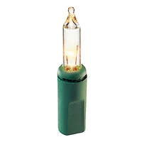 Holiday Time 50-Count Clear Incandescent Mini Christmas Lights, with Green Wire, 9.9'