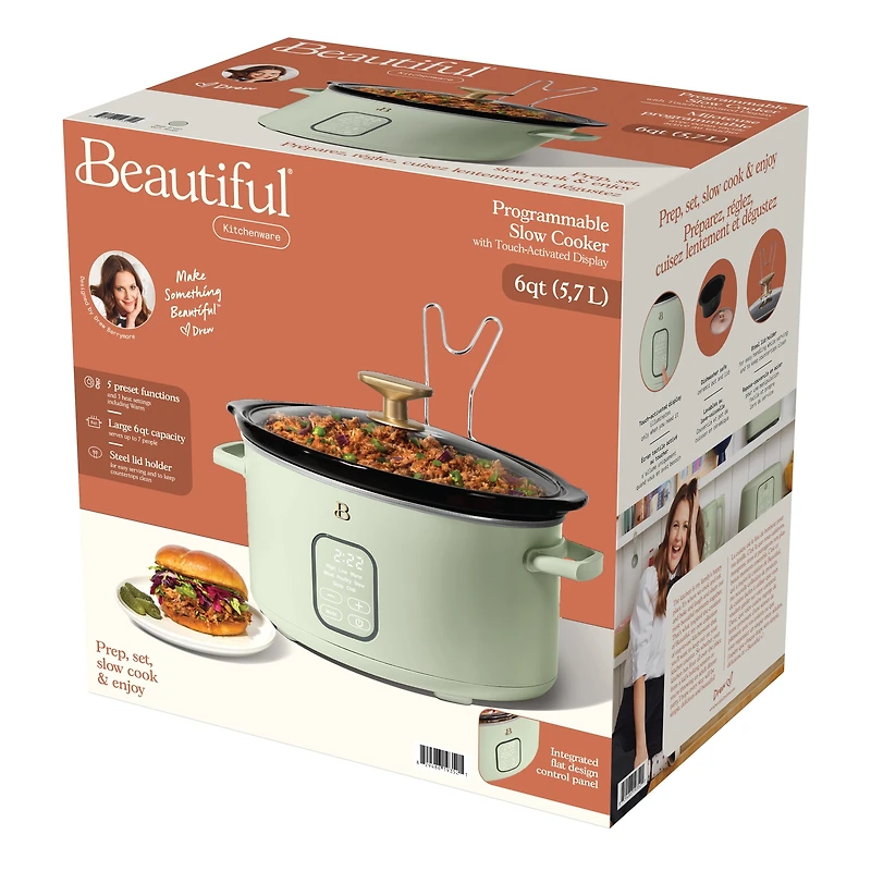 Beautiful Programmable 6-Quart Slow Cooker by Drew Barrymore