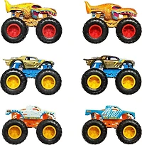 Hot Wheels Monster Trucks Échelle 1:64 Changement de CouleurCoffret 3