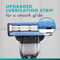 Gillette Mach3 Recharges de Lames de Rasoir Cartouches de Rasoir, Recharges de Rasoir pour Hommes avec Bande Lubrifiante, Lames de Rasoir à 3 Lames pour un Rasage de Près 5ct