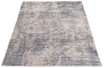 ECARPETGALLERY 4'11" x 7'11"  Contemporary Galleria Hand Loomed Area Rug for Living Room, Dining Room and Bedroom in Grey