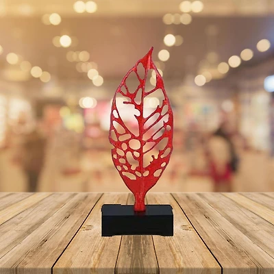 Autum Red Leaf Medium Sculpture Canadian Furniture