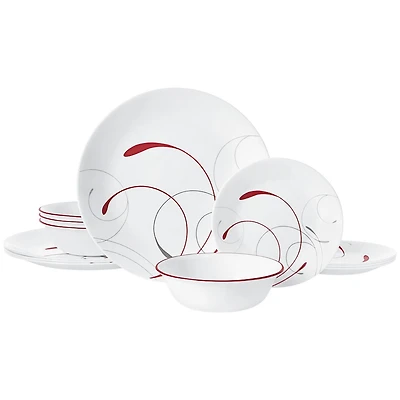 CORELLE SPLENDOR ROUND 12PC ENSEMBLE
