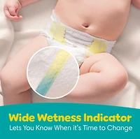 Couches Pampers Swaddlers, absorbantes, gardent bébé au sec et confortable, couche jetable pour bébé sans danger pour la peau, taille 0 (jusqu’à [10 lb]) 31 Unité