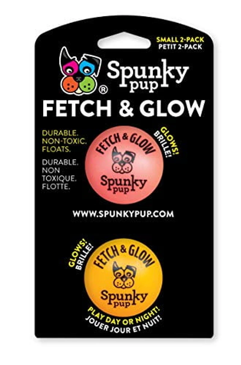 Fetch & Glow Ball Petit paquet de 2 jouets pour chiens