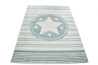KC Cubs Boy & Girl Modern Decor Multicolor Area Rug and Carpet Collection for Kids, Toddlers and Baby Nursery, Stars & Stripes