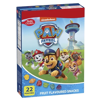 Betty Crocker Paw Patrol Fruit Flavoured Snacks, Gluten Free, 22 ct, 498 g