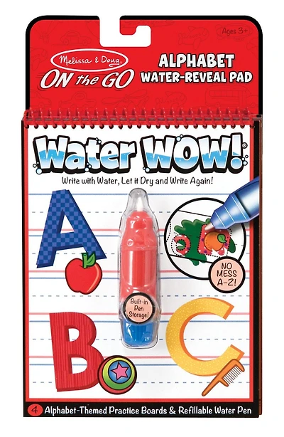 Melissa & Doug On the Go Water Wow! Reusable Water-Reveal Activity Pad - Alphabet