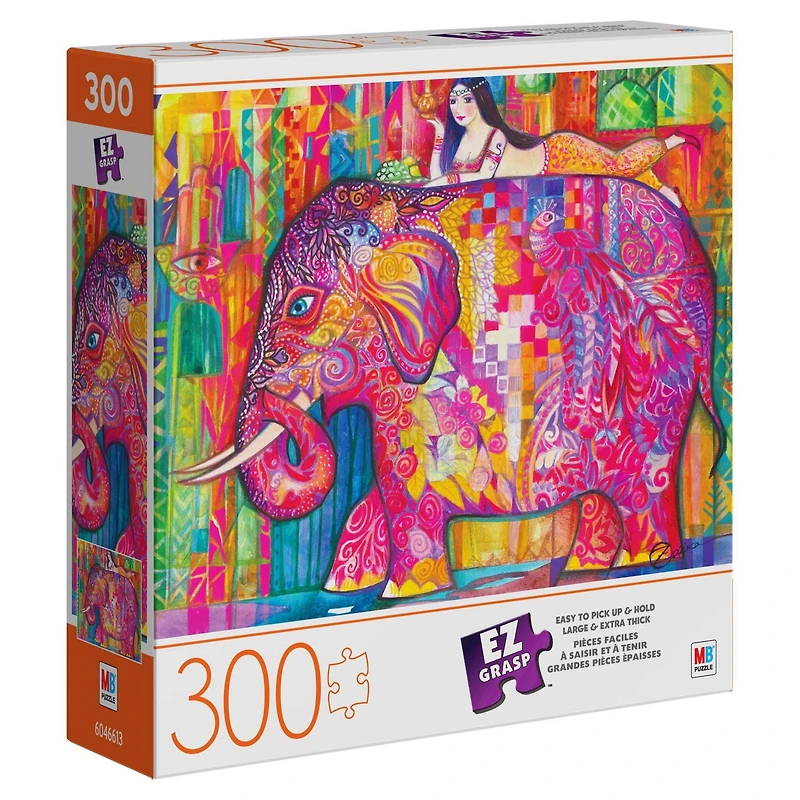 EZ Grasp, Puzzle de 300 pièces, pour adultes et enfants à partir de 8 ans, Éléphant rose