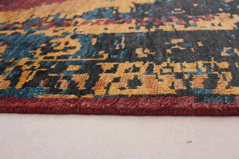 ECARPETGALLERY 4'8" x 6'7"  Transitional Jules Oushak Hand-knotted Area Rug for Living Room, Dining Room and Bedroom in Brown