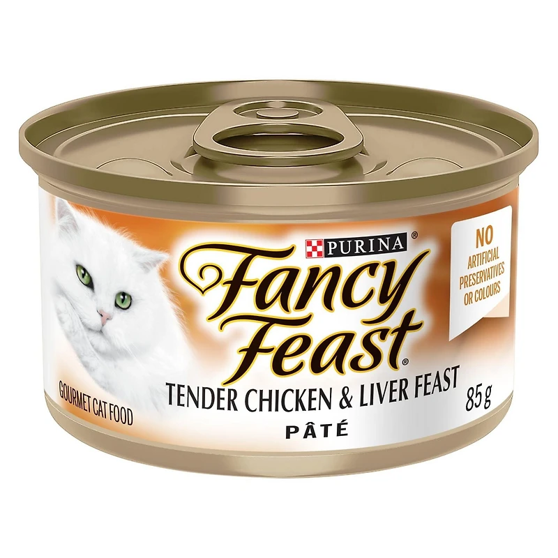 Fancy Feast Pâté Festin de Foie et de Poulet Tendres Nourriture pour Chats 85 g