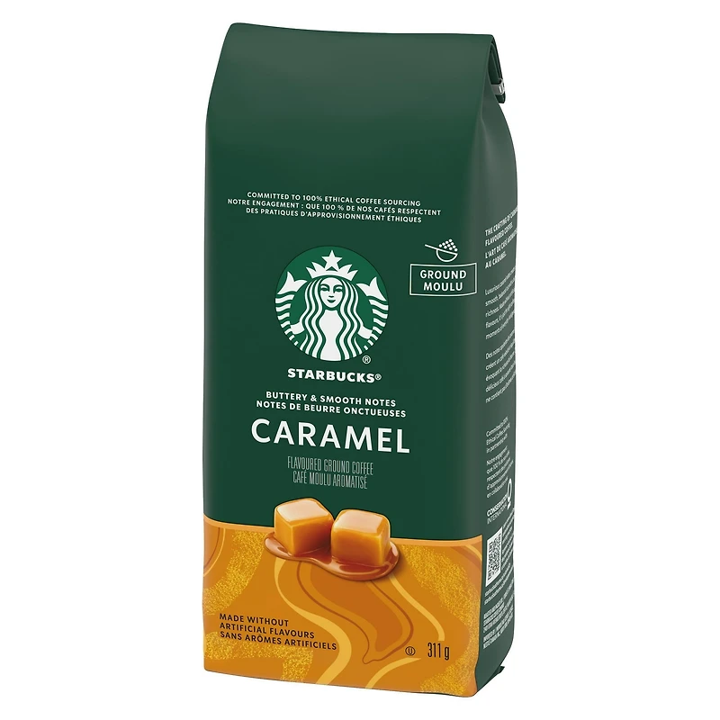STARBUCKS® Caramel Flavoured Ground Coffee 311g Bag, 311 GR