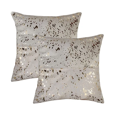 TORINO QUATTRO COWHIDE PILLOW 18"X18" 2-PACK