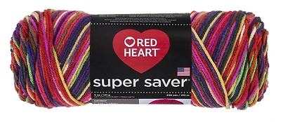 Fil Red Heart Super Saver, imprimés, acrylique #4 moyen, 5oz/142g, 236 yards