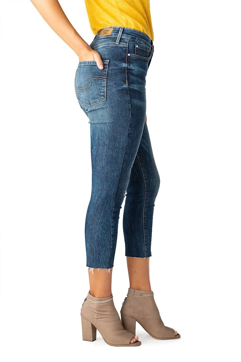 Levi Strauss Signature.MC Filiforme taille haute coupé à la cheville pour femme