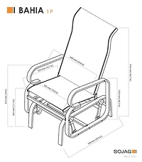 Sojag Bahia 2 x 2 x 3 ft Dark Brown