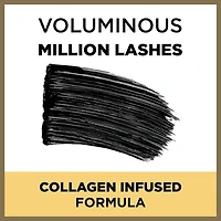 L'Oréal Paris Voluminous® Million Lashes™, Waterproof Mascara, Black, 10 mL, 10 mL