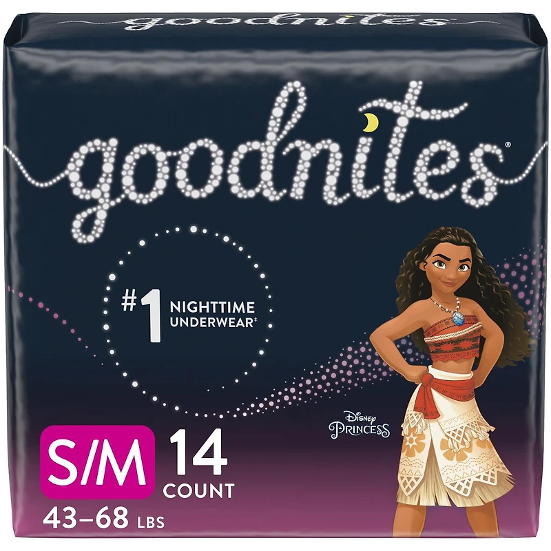 Goodnites Girls' Nighttime Bedwetting Underwear, Jumbo Pack, XS, S/M, L, XL | 15-9 Count