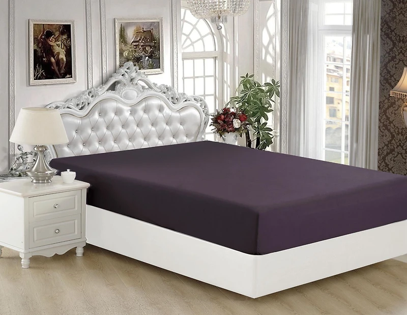 Marina Decoration Ultra Soft Silky Deep Pocket Solid Rayon from Bamboo All Season Bedding Solid Bamboo Fitted Sheet