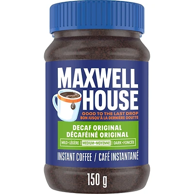 Maxwell House Decaf Instant Coffee, 150g