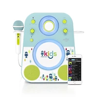 Singing Machine-Kids Glowing Bluetooth Sing-Along Speaker w/Mic