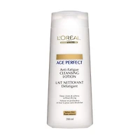 L'Oreal Paris Age Perfect Anti-Fatigue Lait Nettoyant Défatigant avec Vitamine C, anti-âge, 200 ml