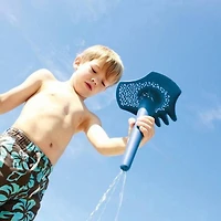 Quut - Triplet - 4-in-1 Beach Toy: Shovel, Rake, Sifter, and Funnel - Multifunctional Sand Tool for Kids - Fun & Easy Sand Structures - Dig, Sift, Rake, and Funnel Water for Sand Art
