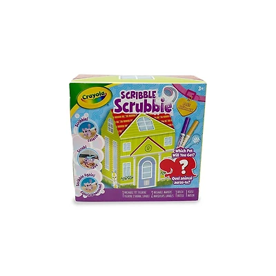 Animal mystère Scribble Scrubbie Crayola Animal mystère avec maison