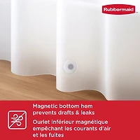 Rubbermaid Heavyweight Waterproof PEVA Shower Liner, BPA-Free