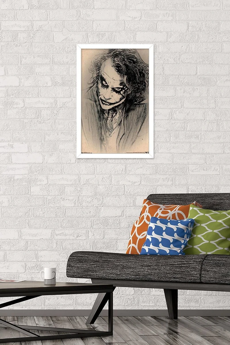 DC Comics Movie - The Dark Knight - The Joker - Sketch Wall Poster, 14.725" x 22.375"