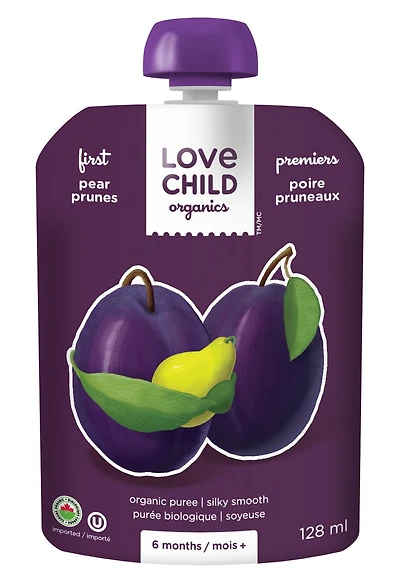 FIRST PEAR/PRUNES, Love Child Organics First Pear Prunes