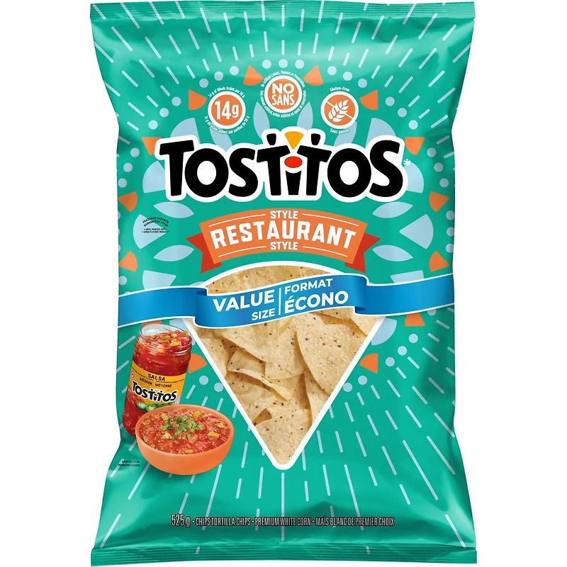 Tostitos Restaurant Style Tortilla Chips Value Size, 525 g.