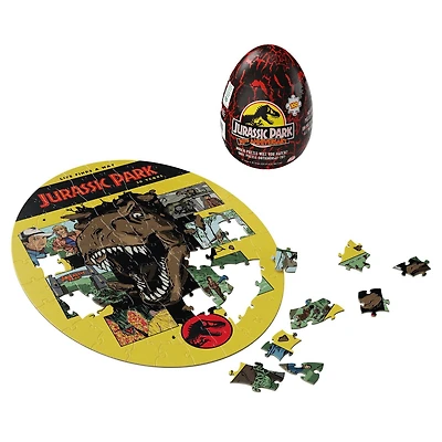 Jurassic World, Puzzle mystère de 100 pièces, Film parc de dinosaures avec emballage en forme d'œuf, pour adultes et enfants à partir de 4 ans