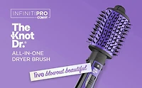 Brosse démêlante à air chaud pour cheveux humides ou secs