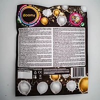 illooms Light Up LED Gold, Silver & White Balloons 50PK