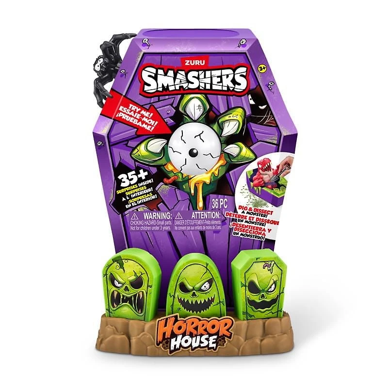 Smashers Mega Horror House by ZURU, Interactive Toy, Collectable Toy for Kids and Teens