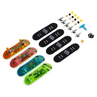 Tech Deck - Mini-planche à roulettes 96 mm - Coffret de 4 - Primitive