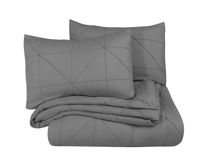 3 Pieces Hartford Pintuck Comforter Set